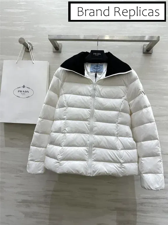 Prada waist lapel down jacket